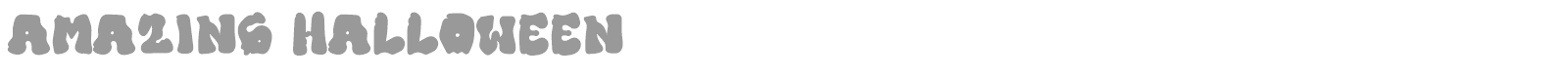 Amazing Halloween font preview